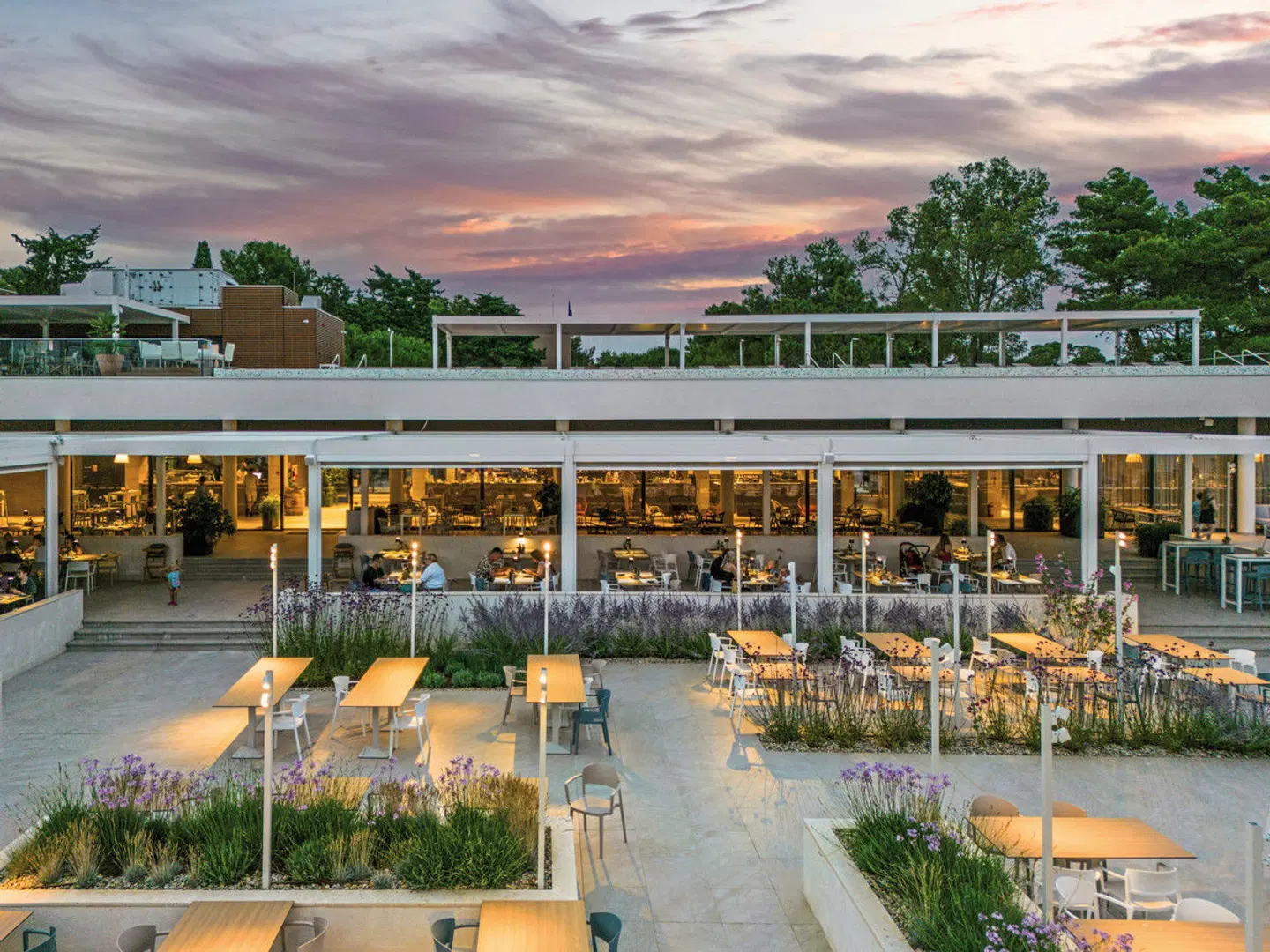 Zaton Holiday Resort Terrasse