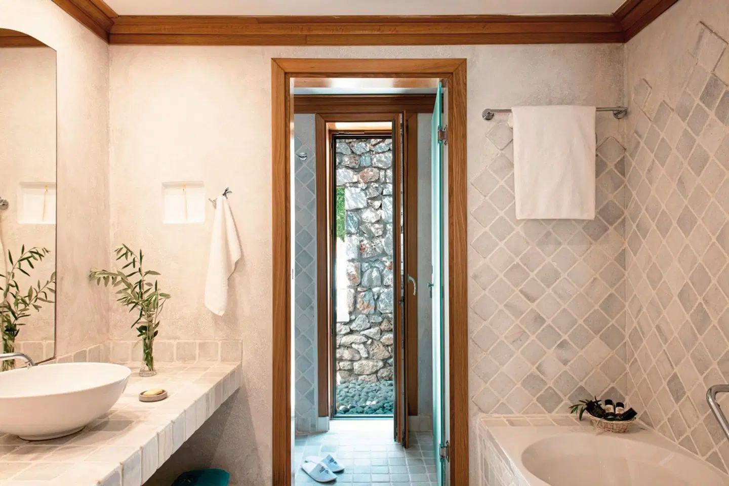 Mitsis Selection Blue Domes Badezimmer