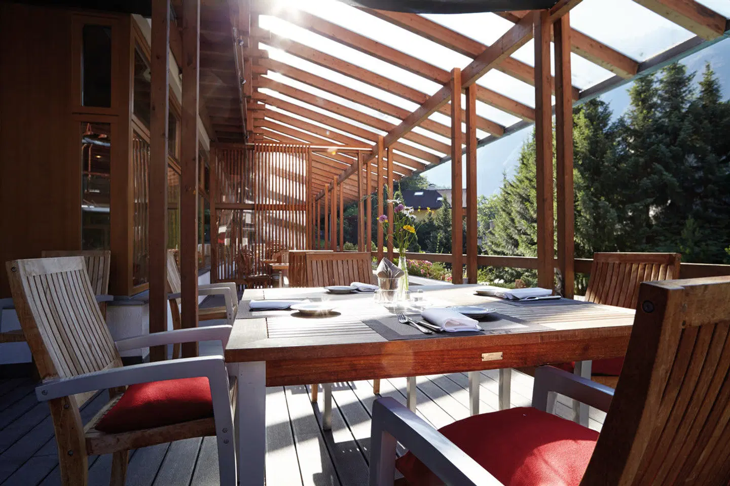 Feldmilla Design Hotel Terrasse