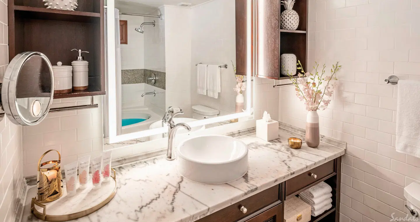 Sandals Halcyon Beach St. Lucia Badezimmer