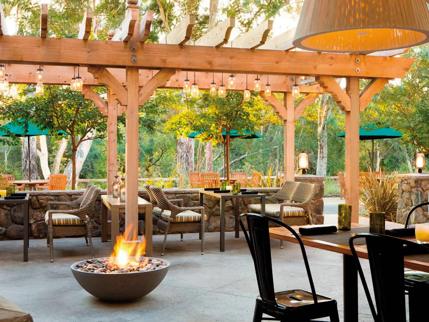 River Terrace Inn Terrasse