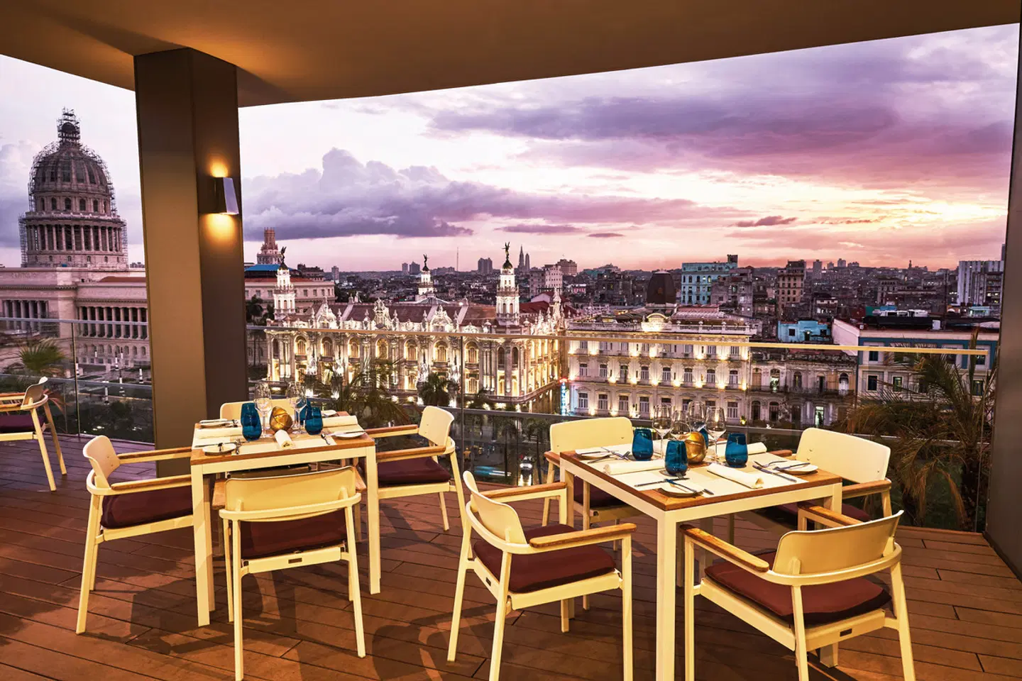 Gran Hotel Manzana Kempinski Terrasse