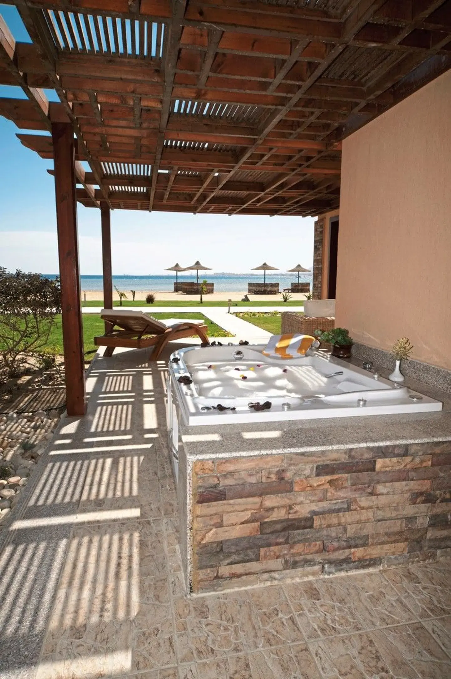 Shams Prestige Abu Soma Resort Terrasse