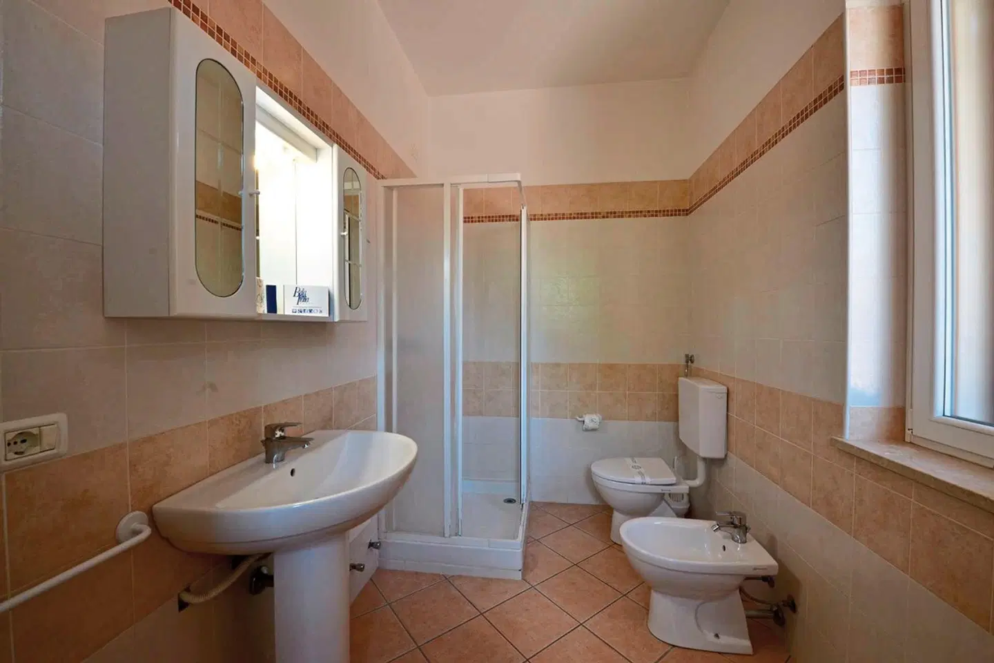 Camping Village Bella Italia Badezimmer