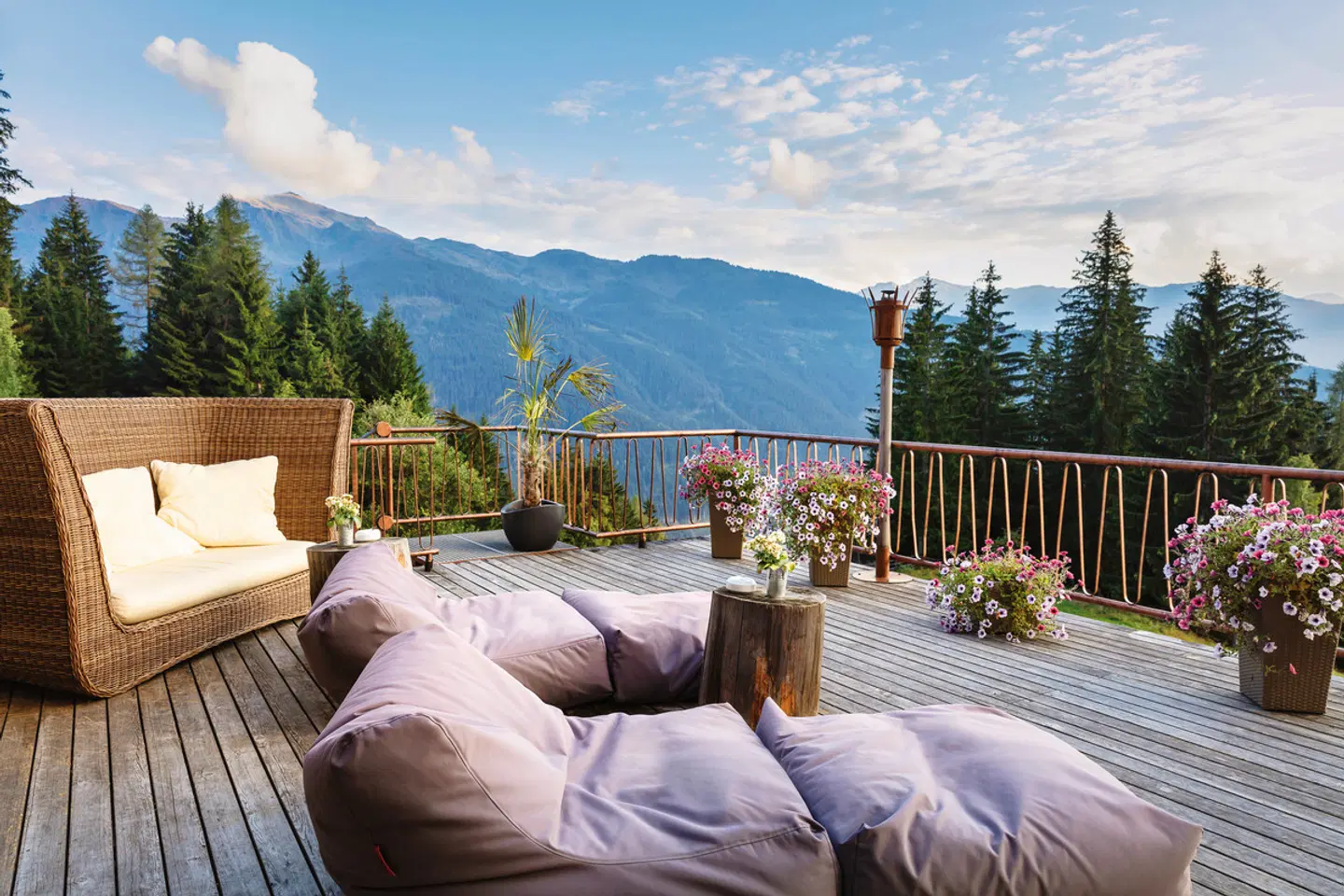 Frieden - Das Alpine Panorama Hotel Terrasse