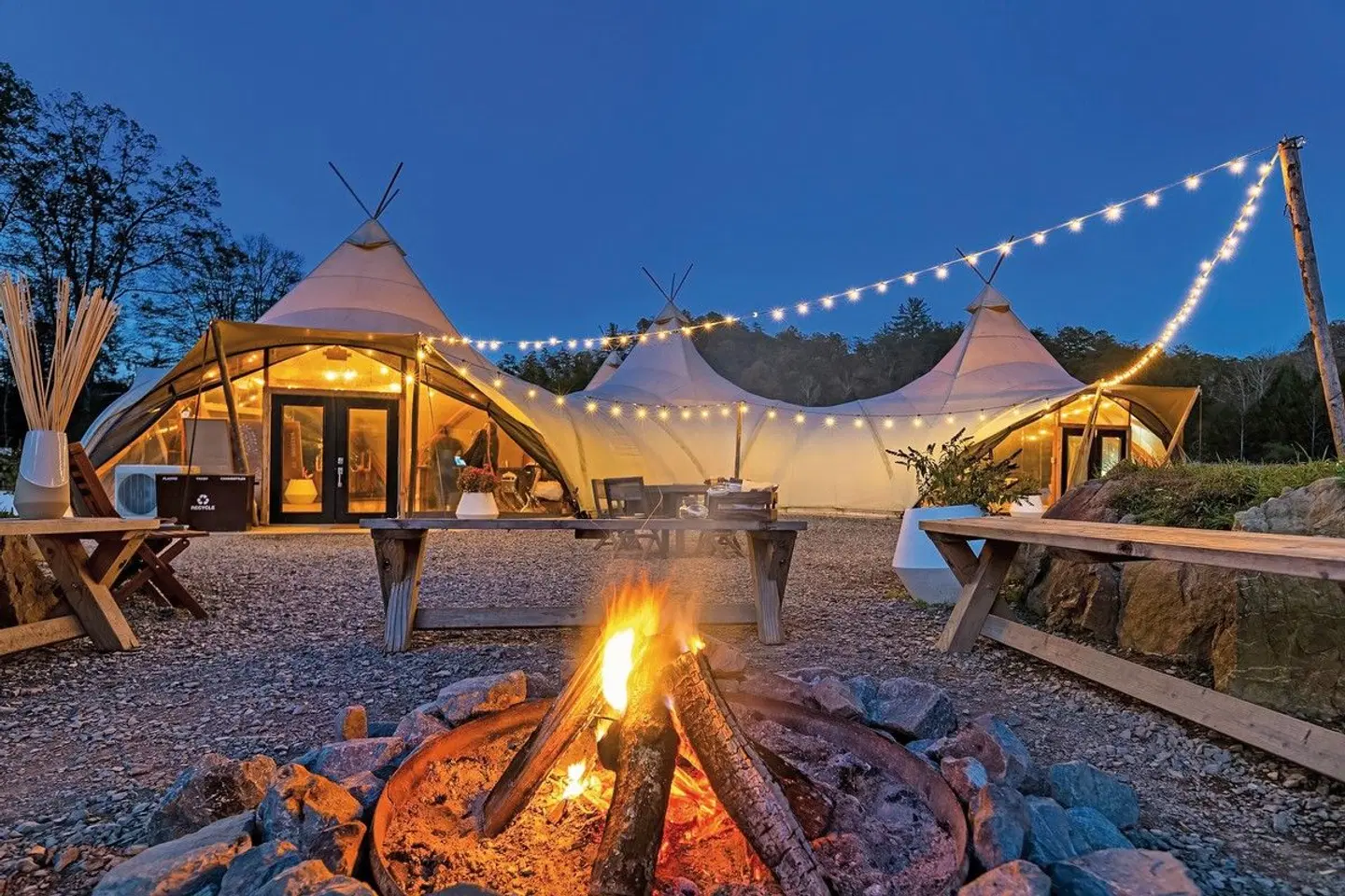 Under Canvas Great Smoky Mountains Terrasse