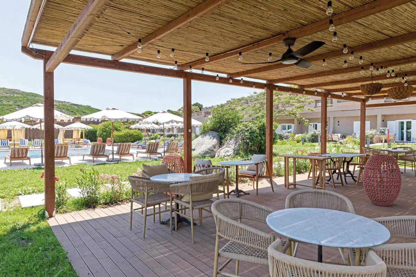 Mangia's Sardinia Resort Terrasse