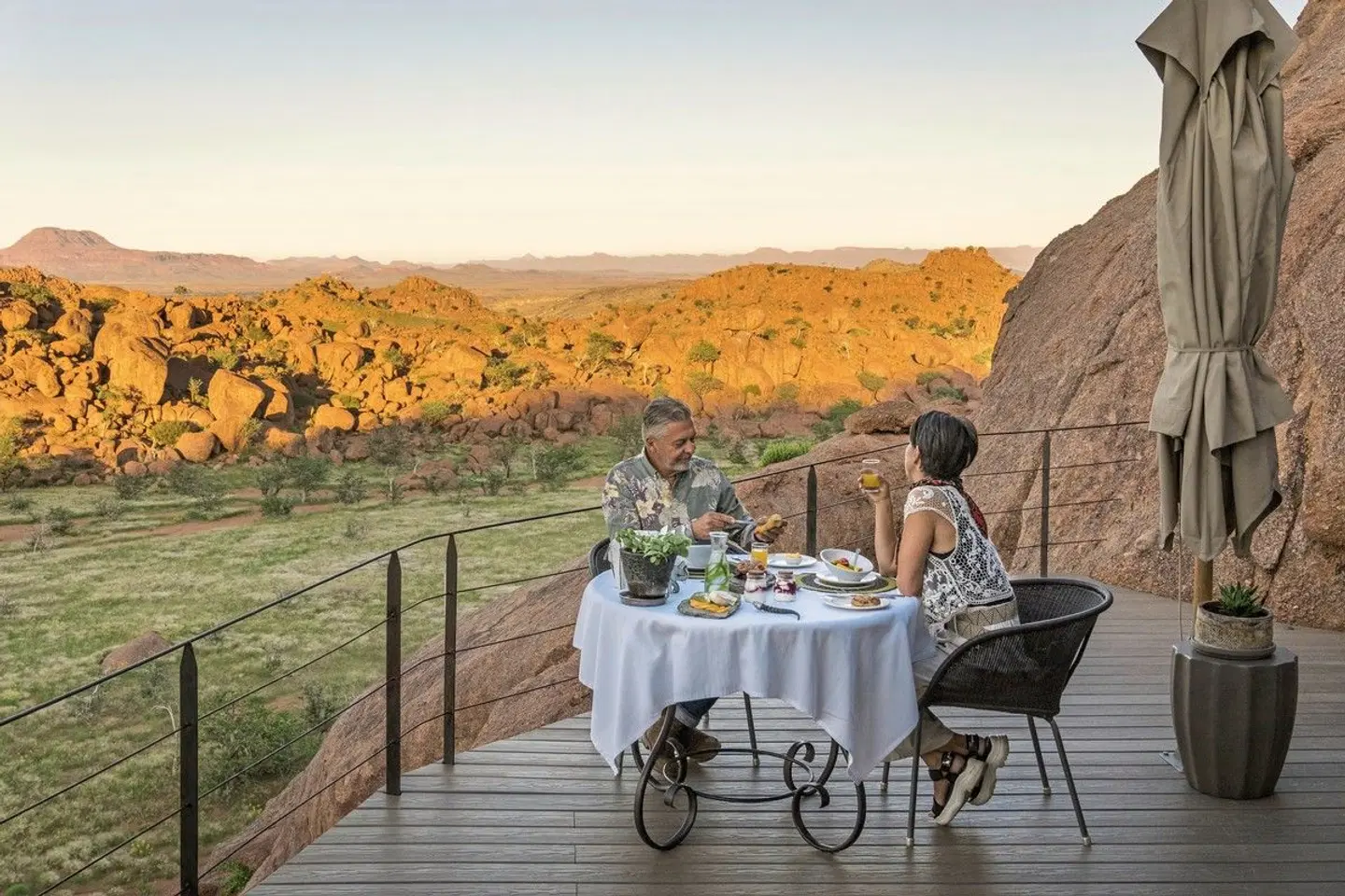 Mowani Mountain Camp Terrasse