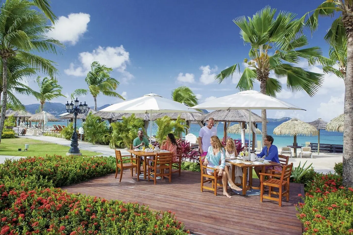 Sandals Grande St. Lucian Spa & Beach Resort Terrasse