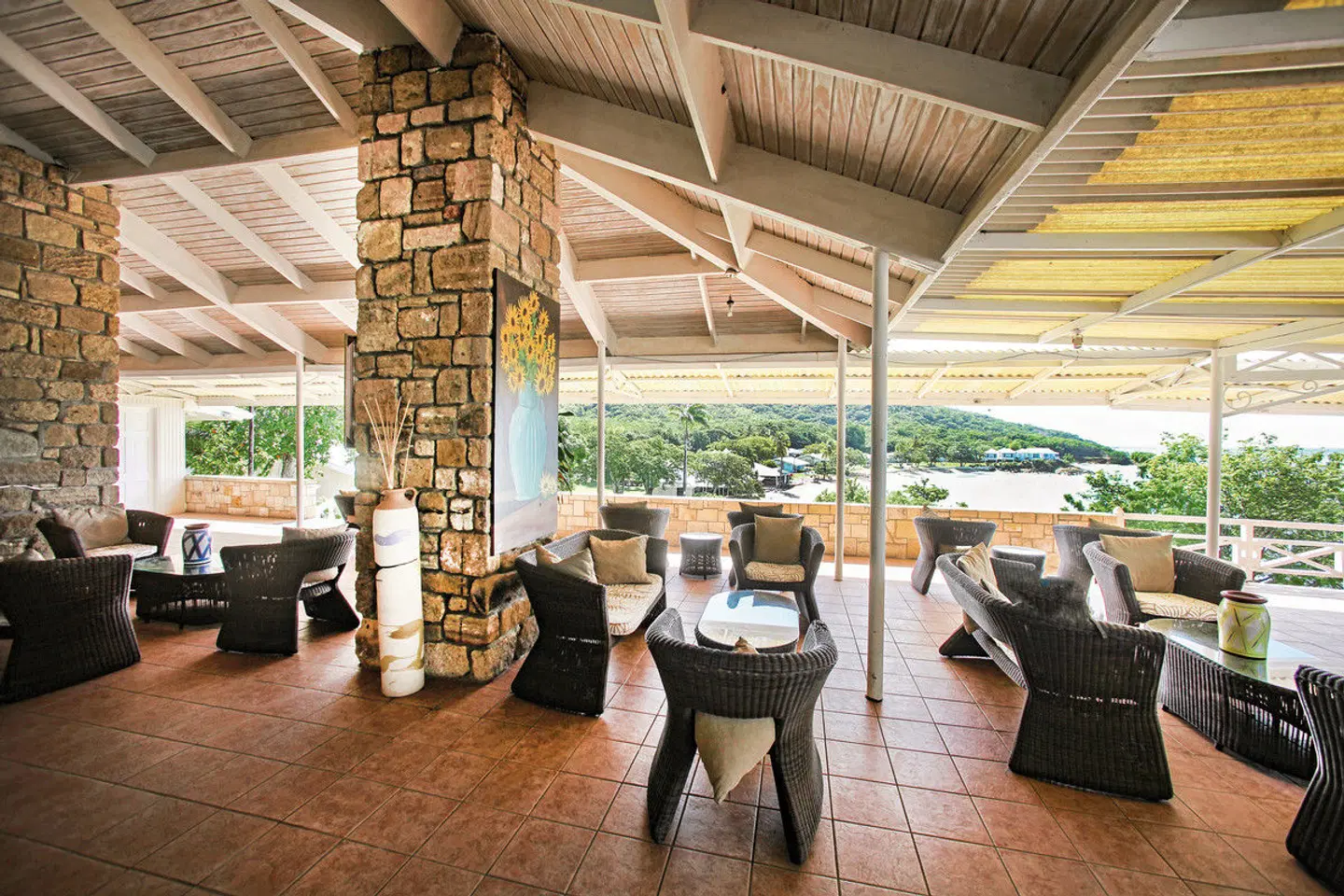 Hawksbill Resort Antigua Terrasse