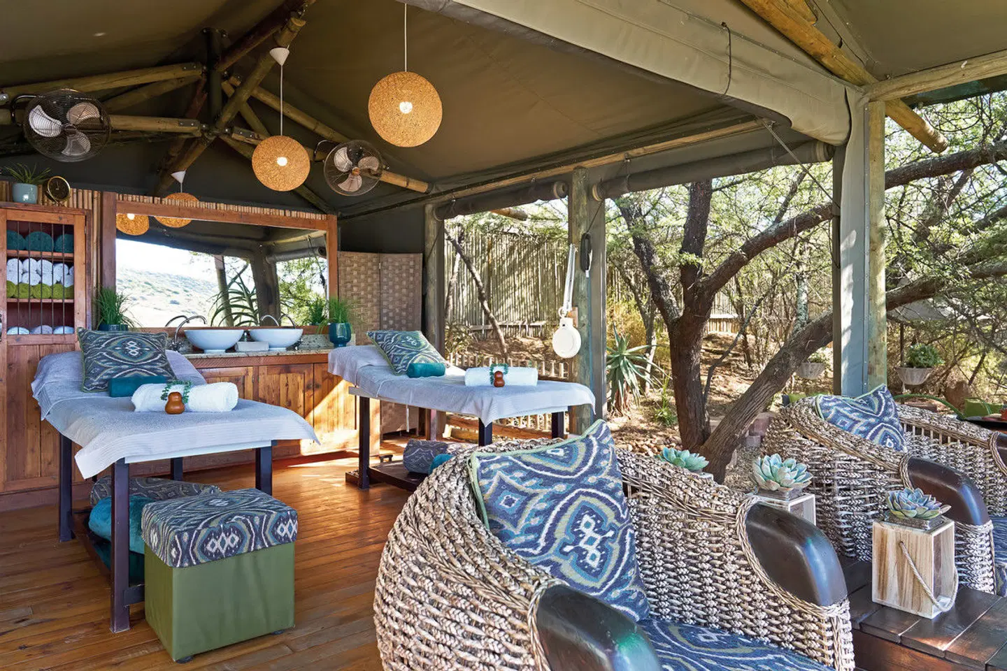 Buffelsdrift Game Lodge Terrasse