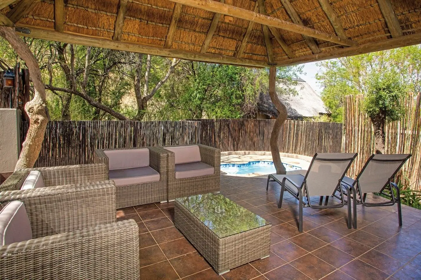 aha Ivory Tree Game Lodge Terrasse