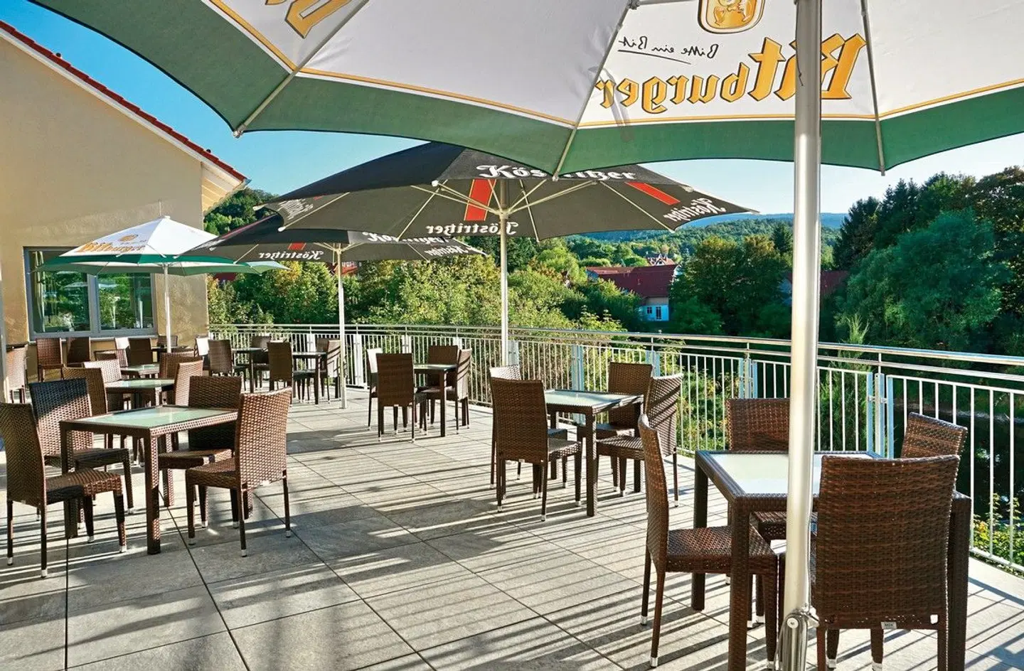 Hasseröder Burghotel Terrasse