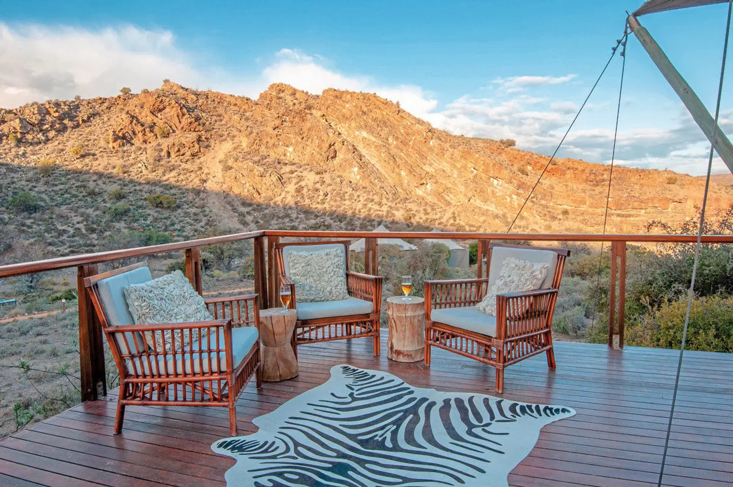 Sanbona Wildlife Reserve Terrasse