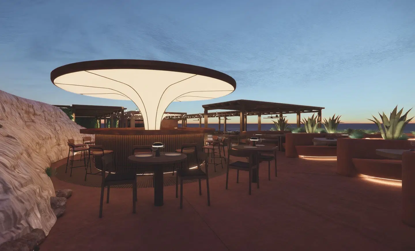 Kouros Palace Hotel Terrasse