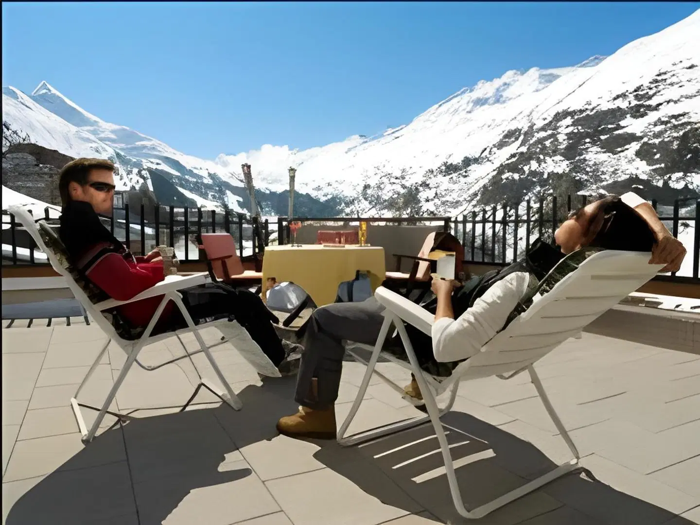 Hotel Alpenaussicht Terrasse