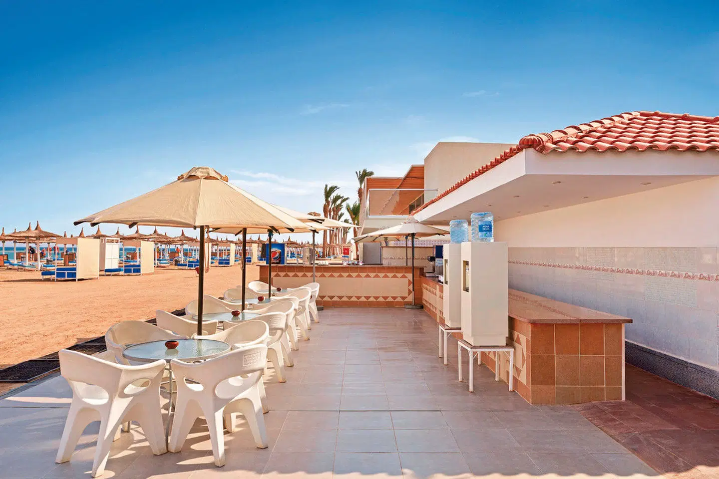 Pickalbatros Alf Leila Wa Leila Resort - Neverland Hurghada Terrasse