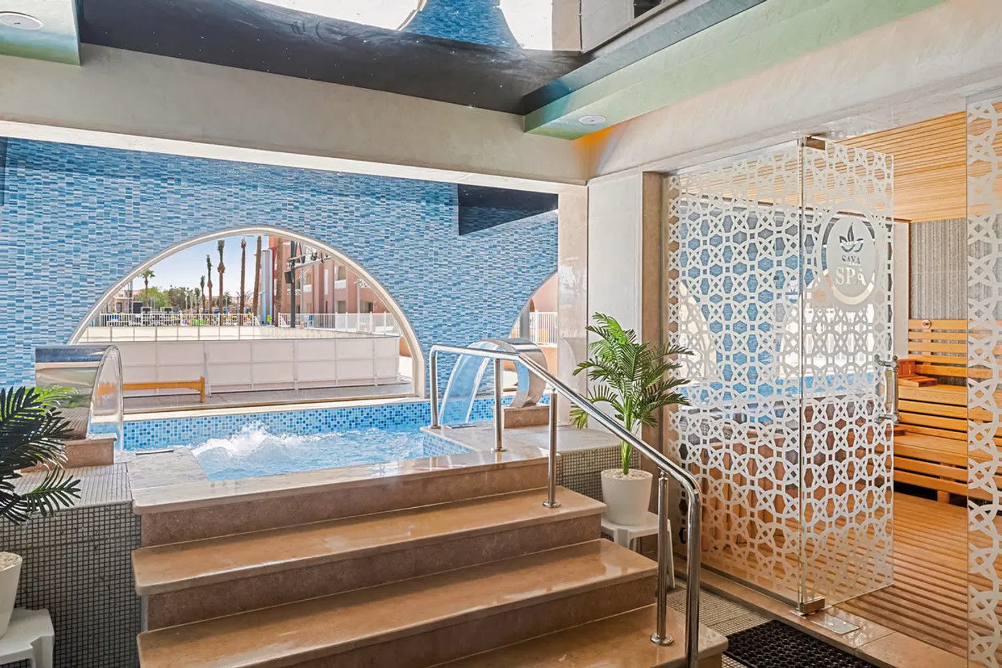 Pickalbatros Alf Leila Wa Leila Resort - Neverland Hurghada Hallenbad