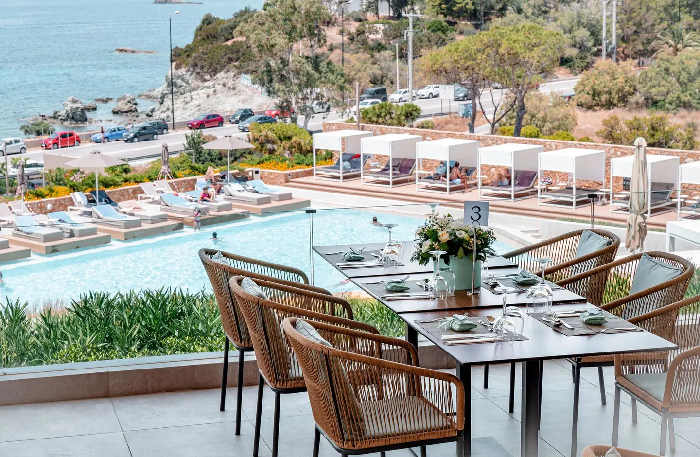 Vincci Ever Eden Beach Resort Terrasse