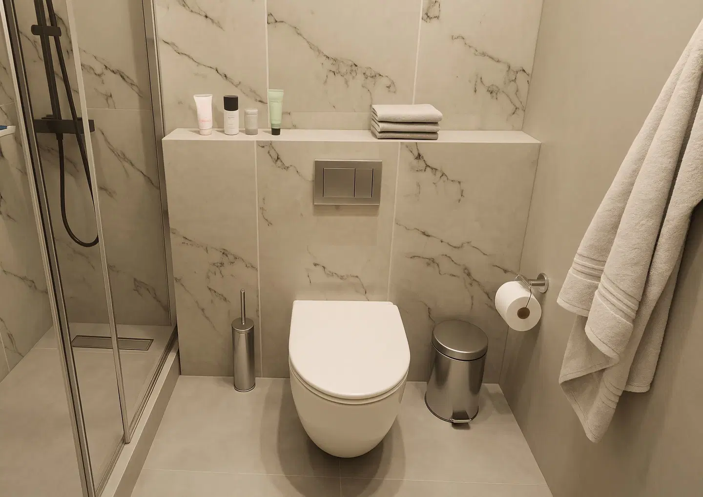 Marina Hotel Badezimmer