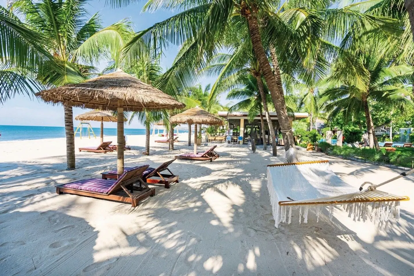 Hoang Ngoc Beach Resort Terrasse