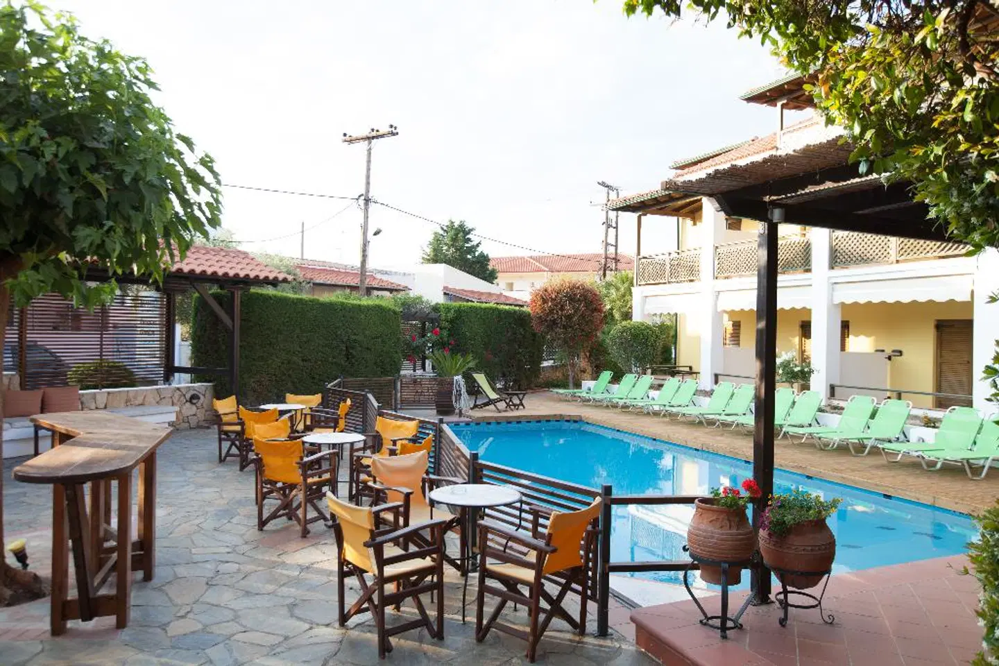 Ammon Garden Hotel Terrasse