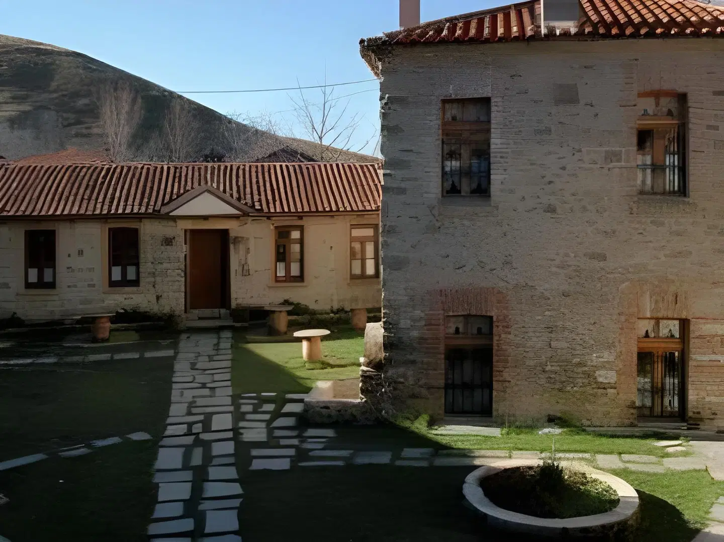Agios Germanos Traditional Hotel Terrasse