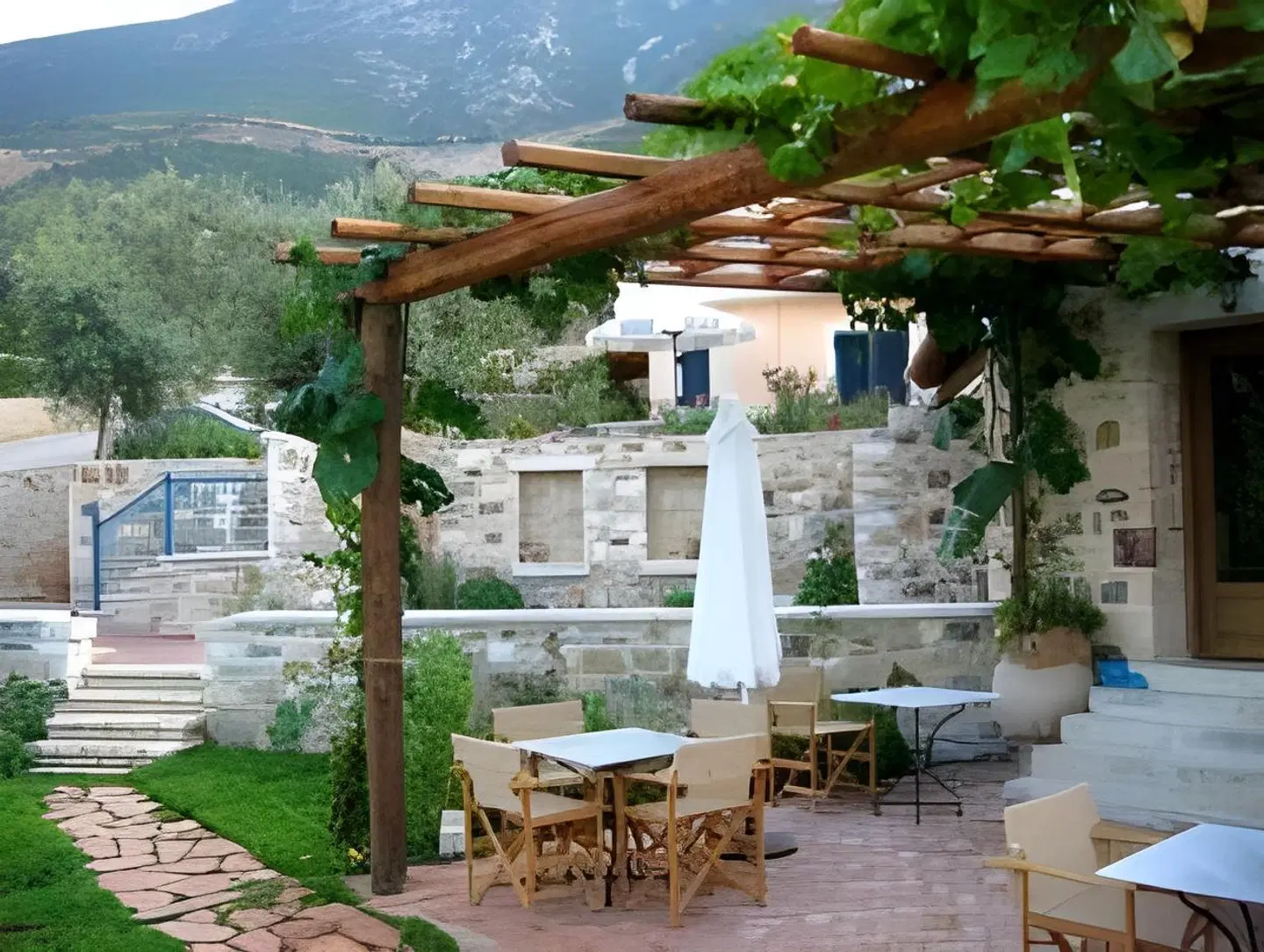 Angelica Villas Hotel Apartments Terrasse