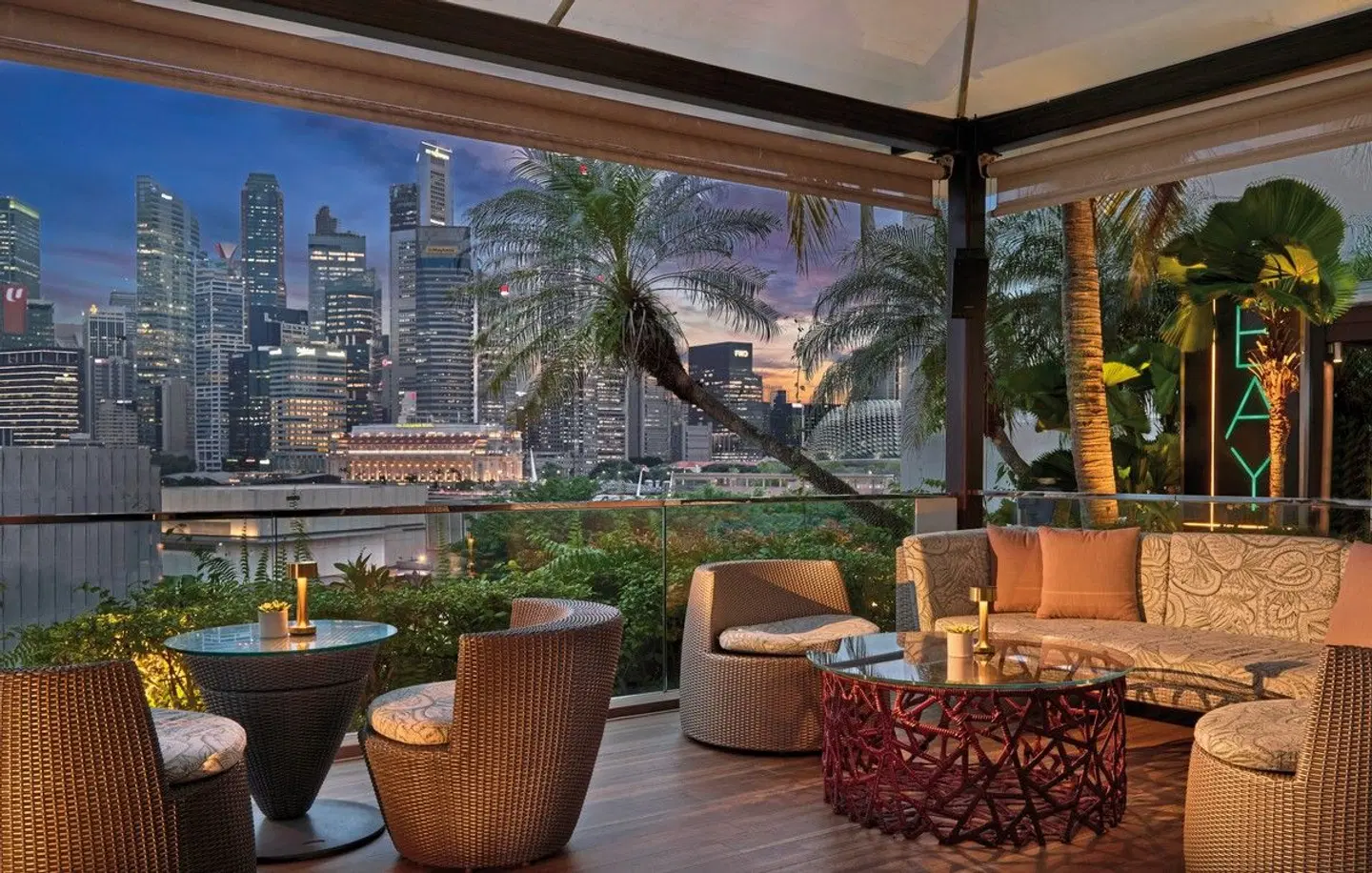 Mandarin Oriental, Singapore Terrasse