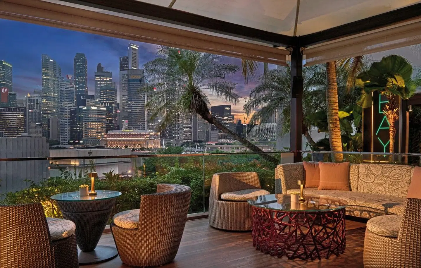 Mandarin Oriental, Singapore Terrasse