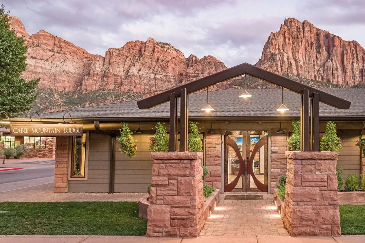 Cable Mountain Lodge Terrasse