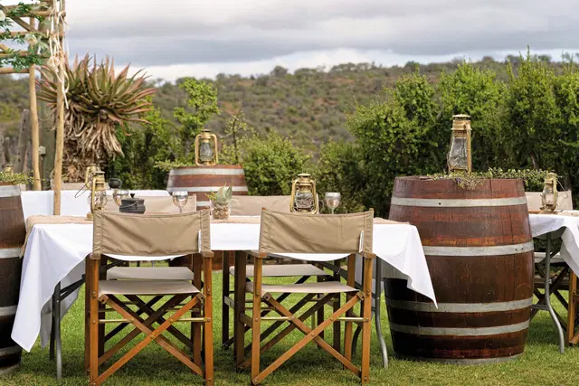 Kuzuko Lodge Terrasse