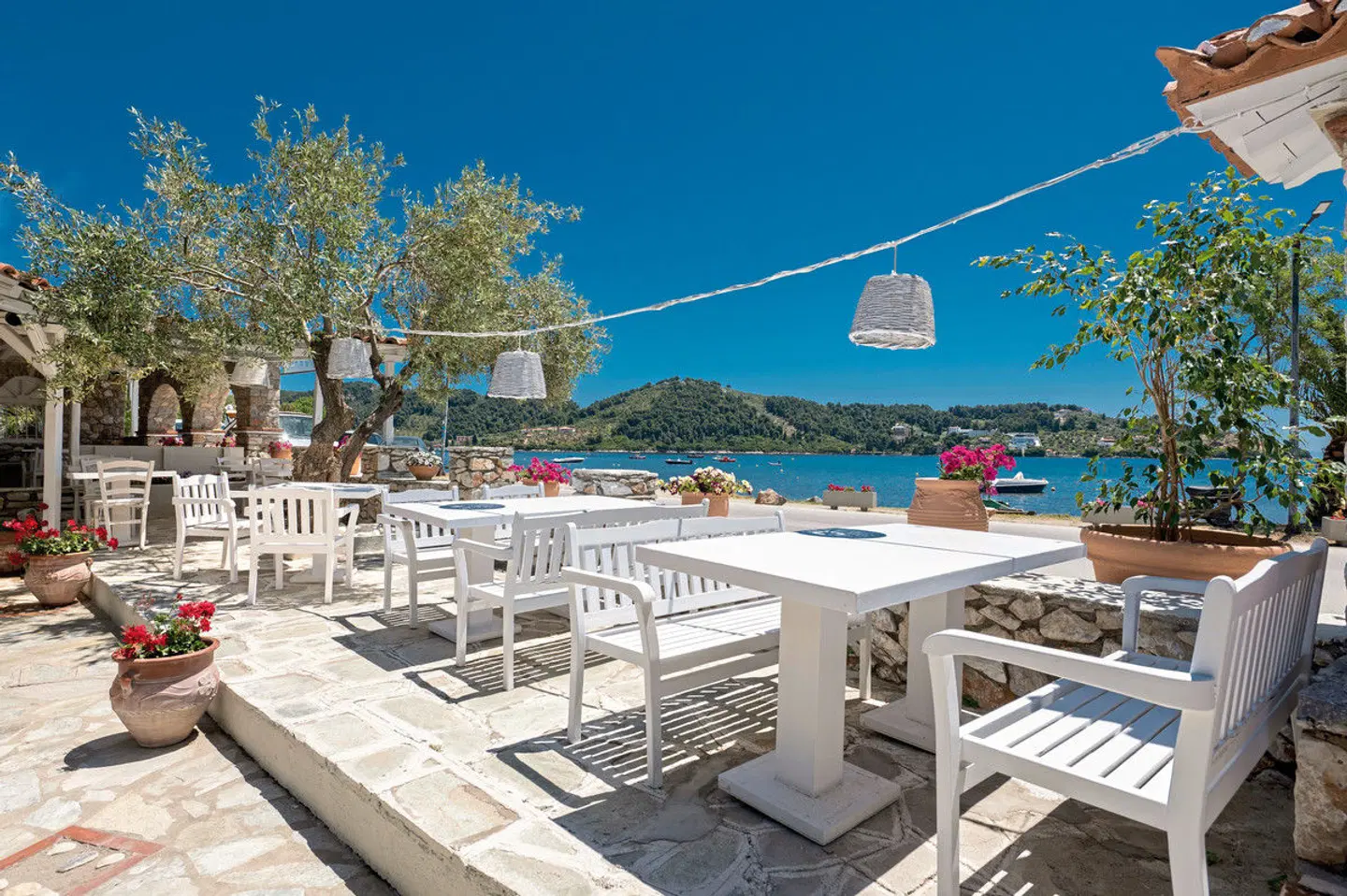 Alkyon Hotel Skiathos Terrasse