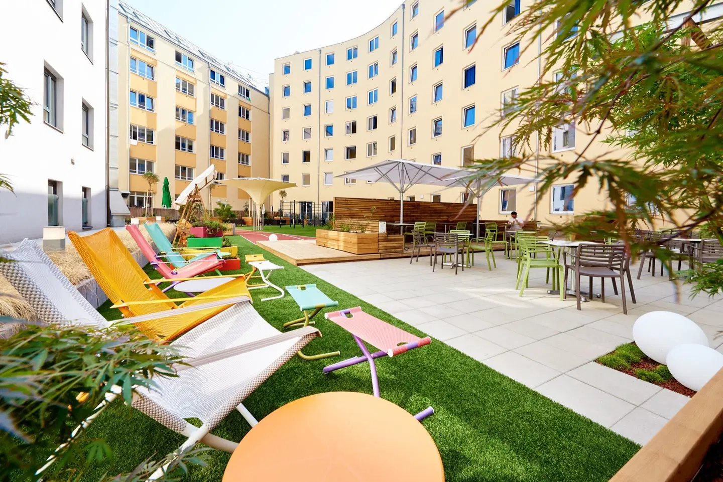 Hotel Zeitgeist Vienna Hauptbahnhof Terrasse