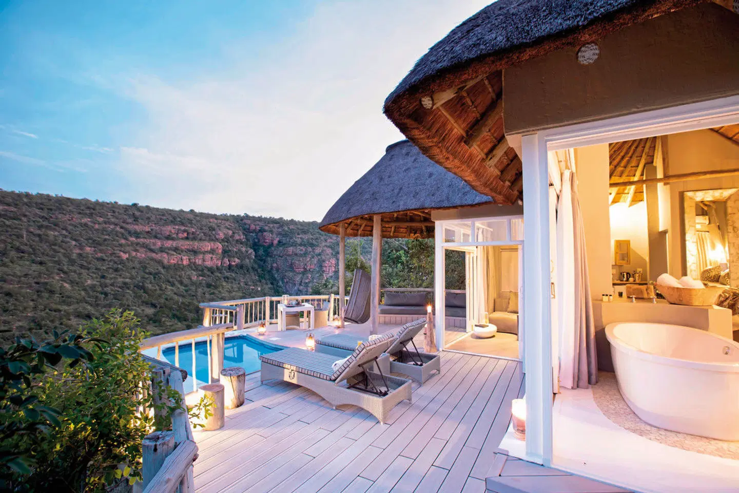Clifftop Exclusive Safari Hideaway Terrasse