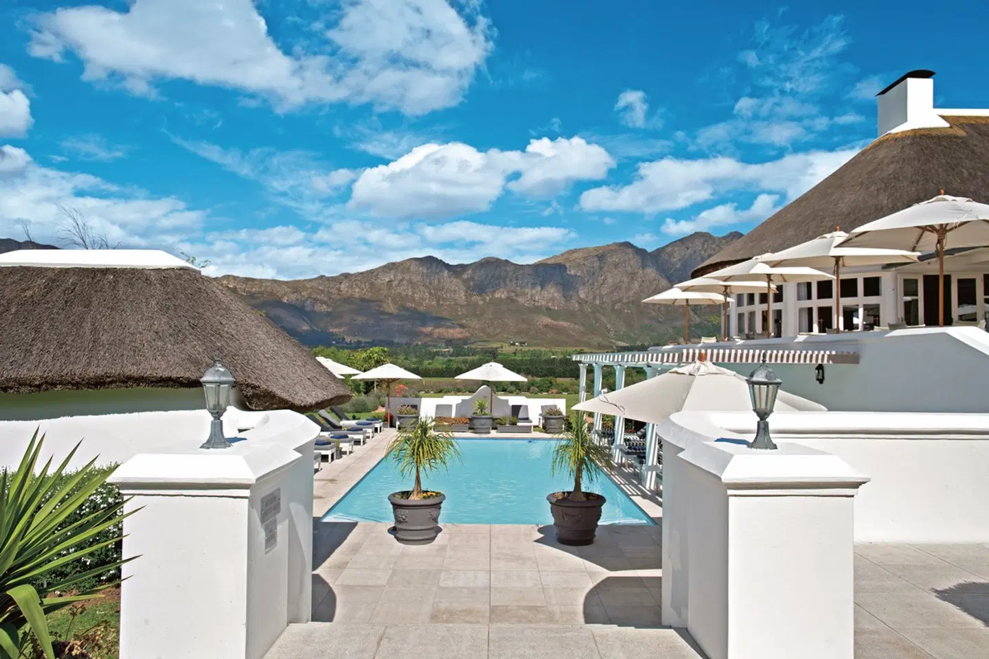 Mont Rochelle Hotel & Mountain Vineyard Terrasse