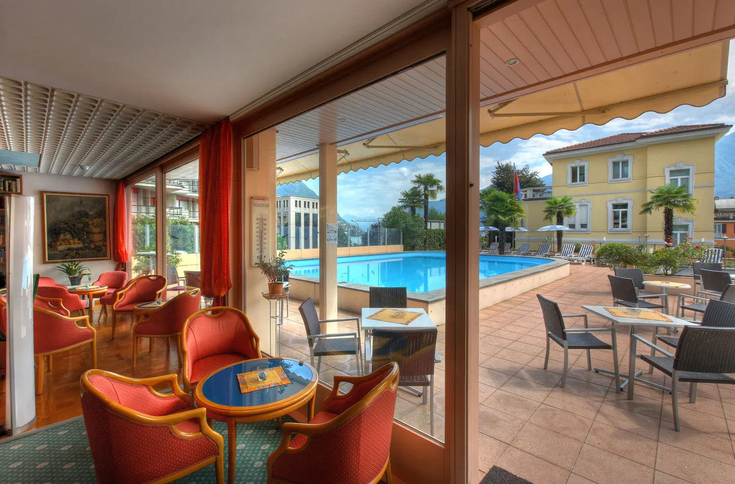 Hotel Delfino Lugano Terrasse