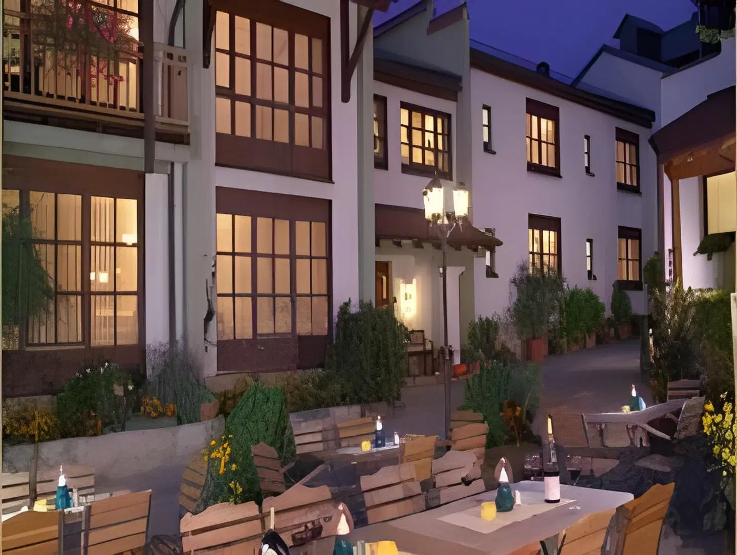 Hotel Brauerei Gasthof Höhn Terrasse