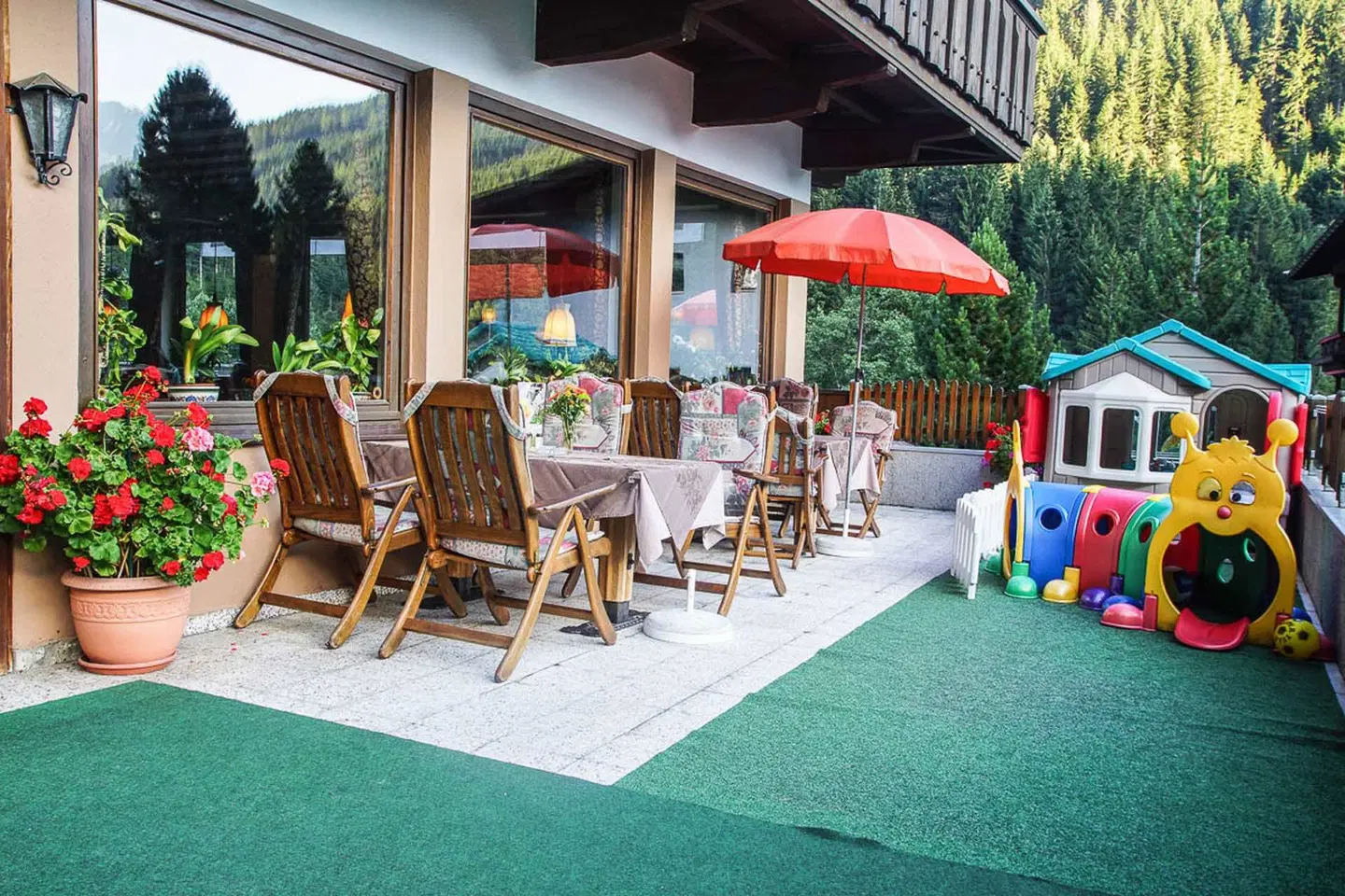 Gasthof Riederhof Terrasse