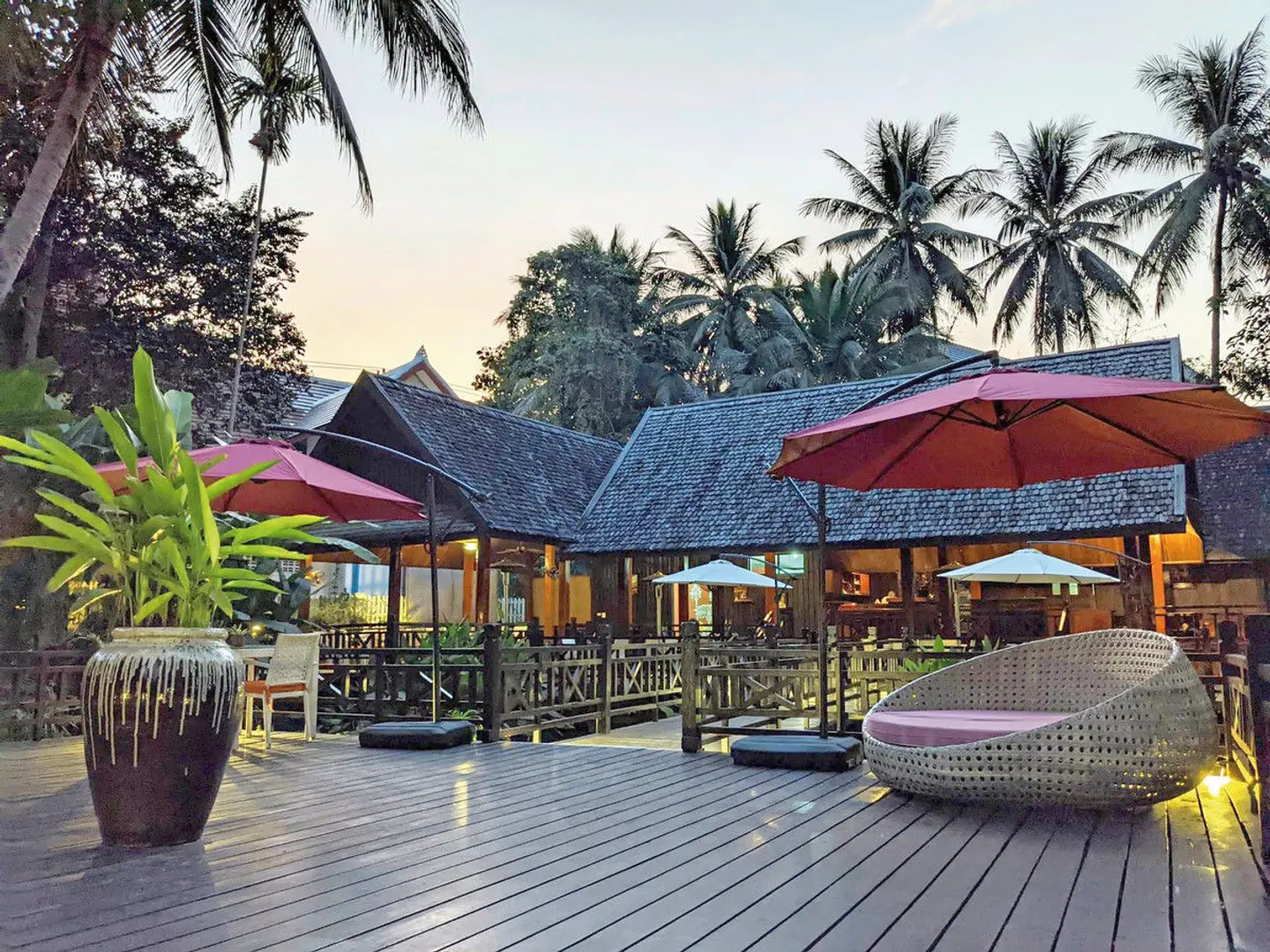 Parasol Blanc Terrasse