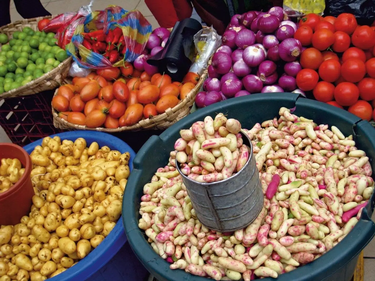 Farbenprächtiges Ecuador Restaurant