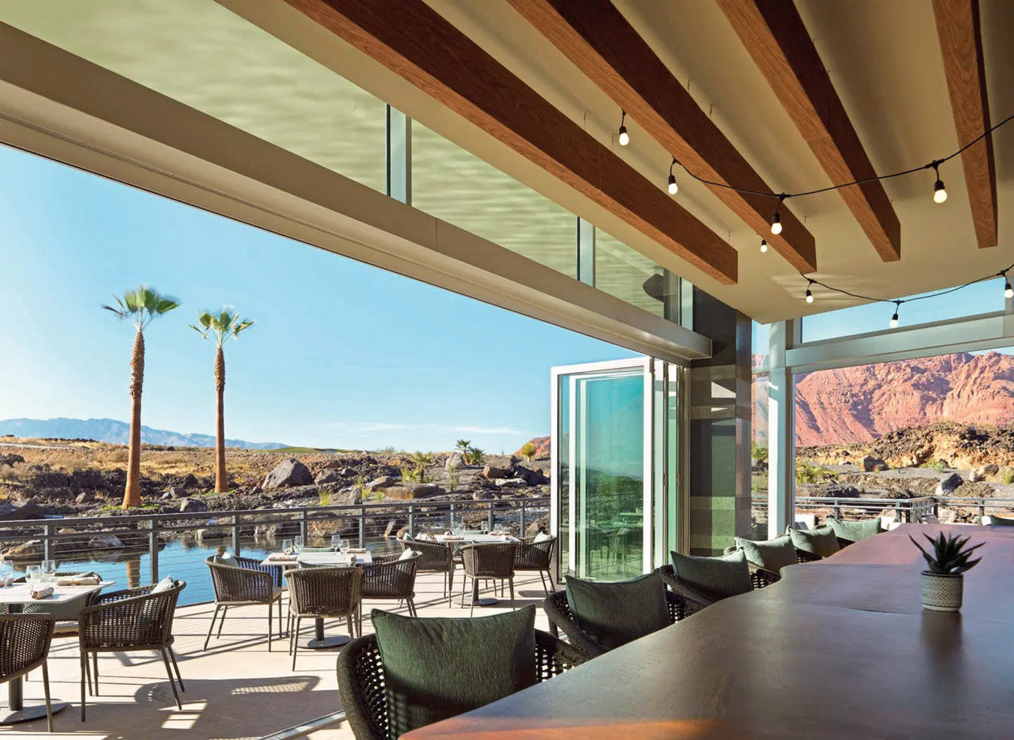 Black Desert Resort Terrasse