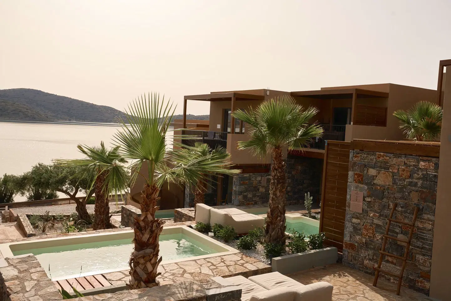 Enorme Infinity Elounda Garten