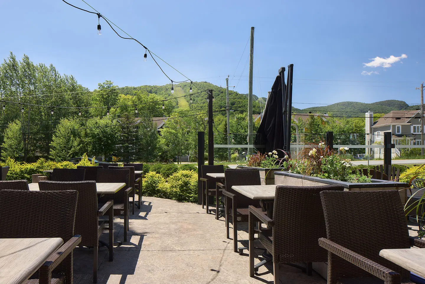 L'Auberge Aux 4 Saisons Orford Terrasse