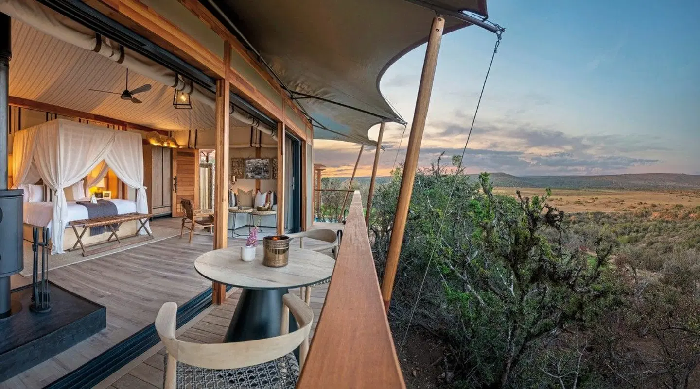 Shamwari Sindile Lodge Terrasse