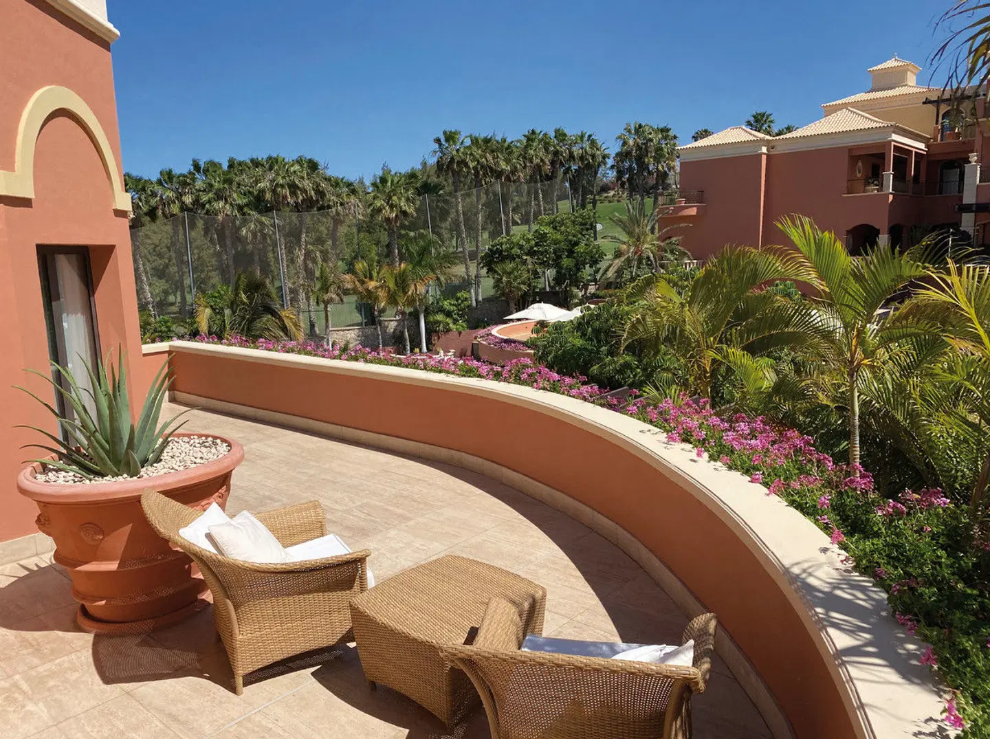 Las Madrigueras Golf Resort & Spa Terrasse