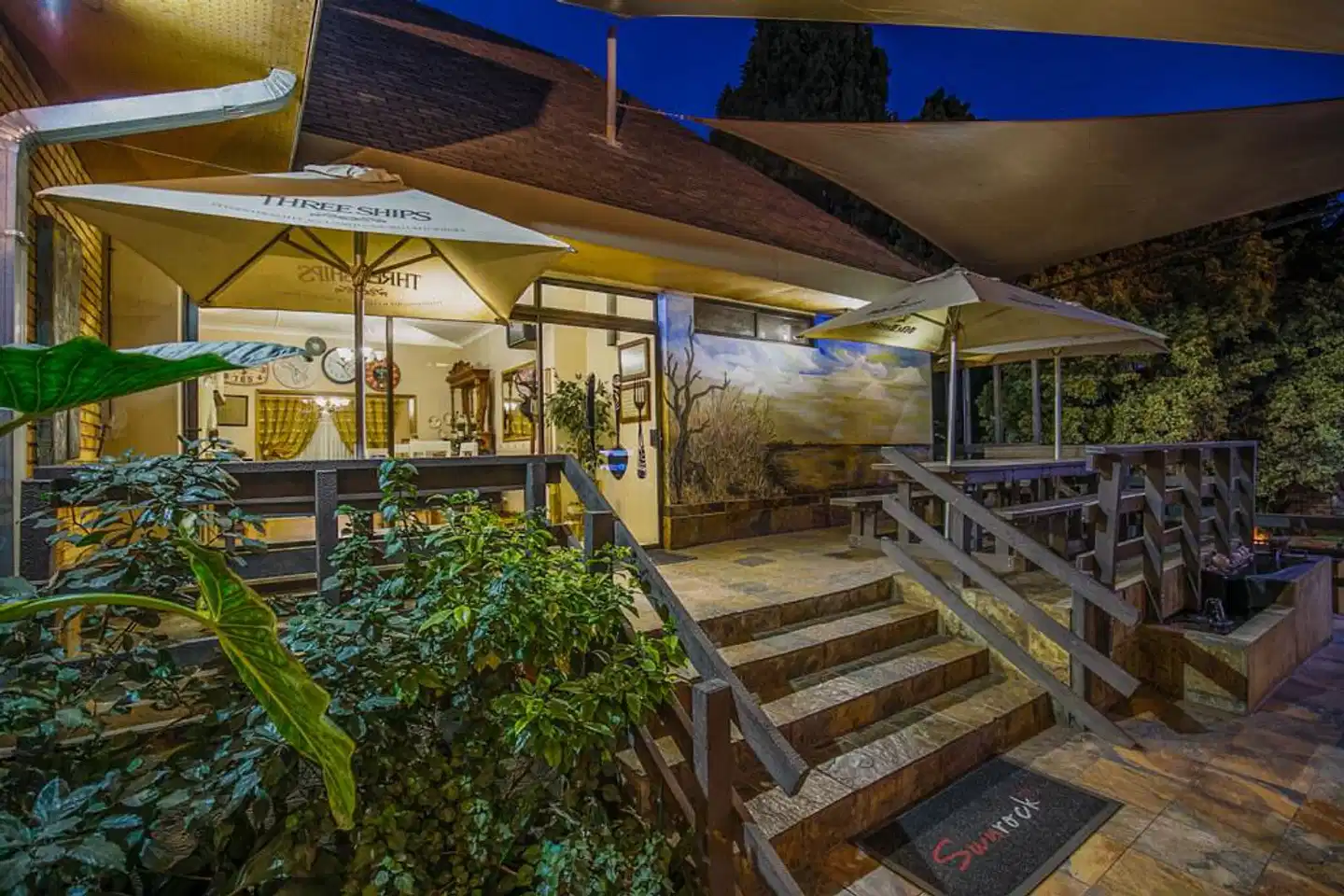 Sunrock Guesthouse Terrasse