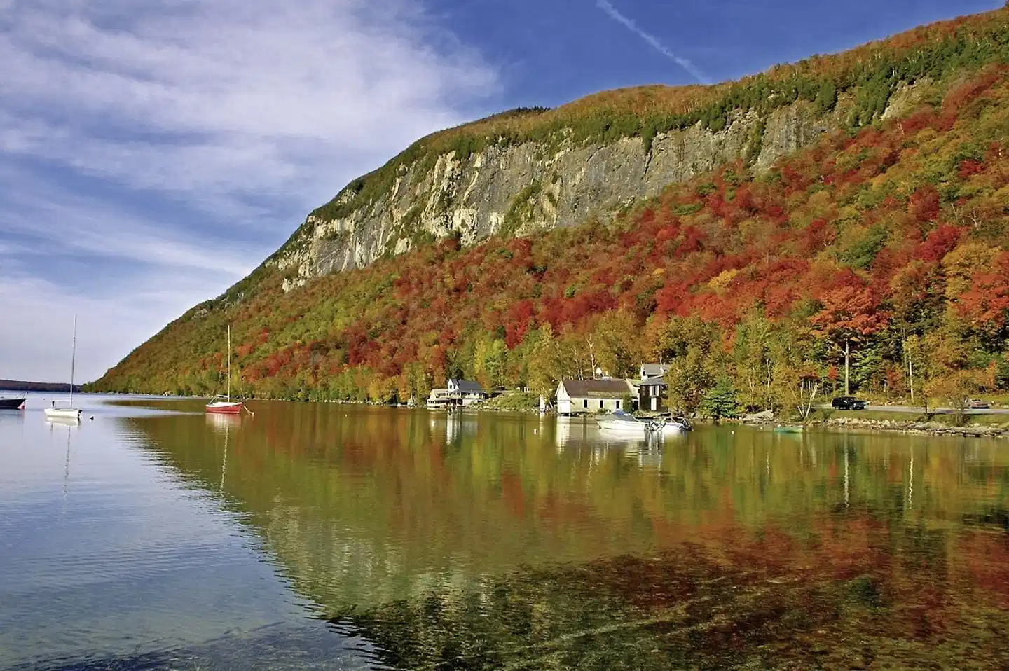 Klassisches Neuengland Landschaft