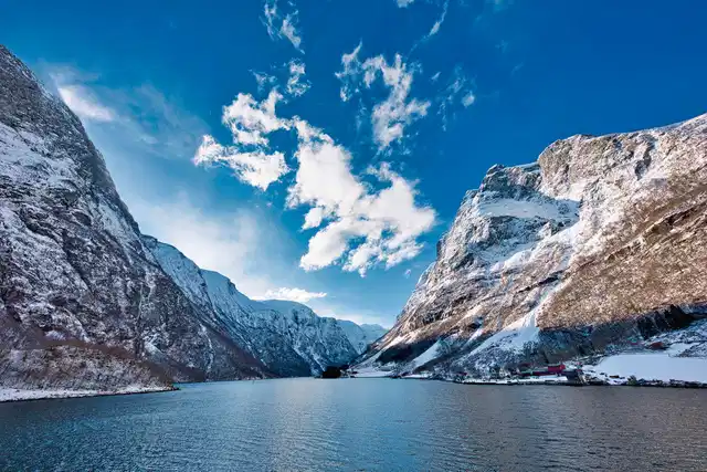 Das Beste aus Fjord- und Nordnorwegen im Winter Landschaft