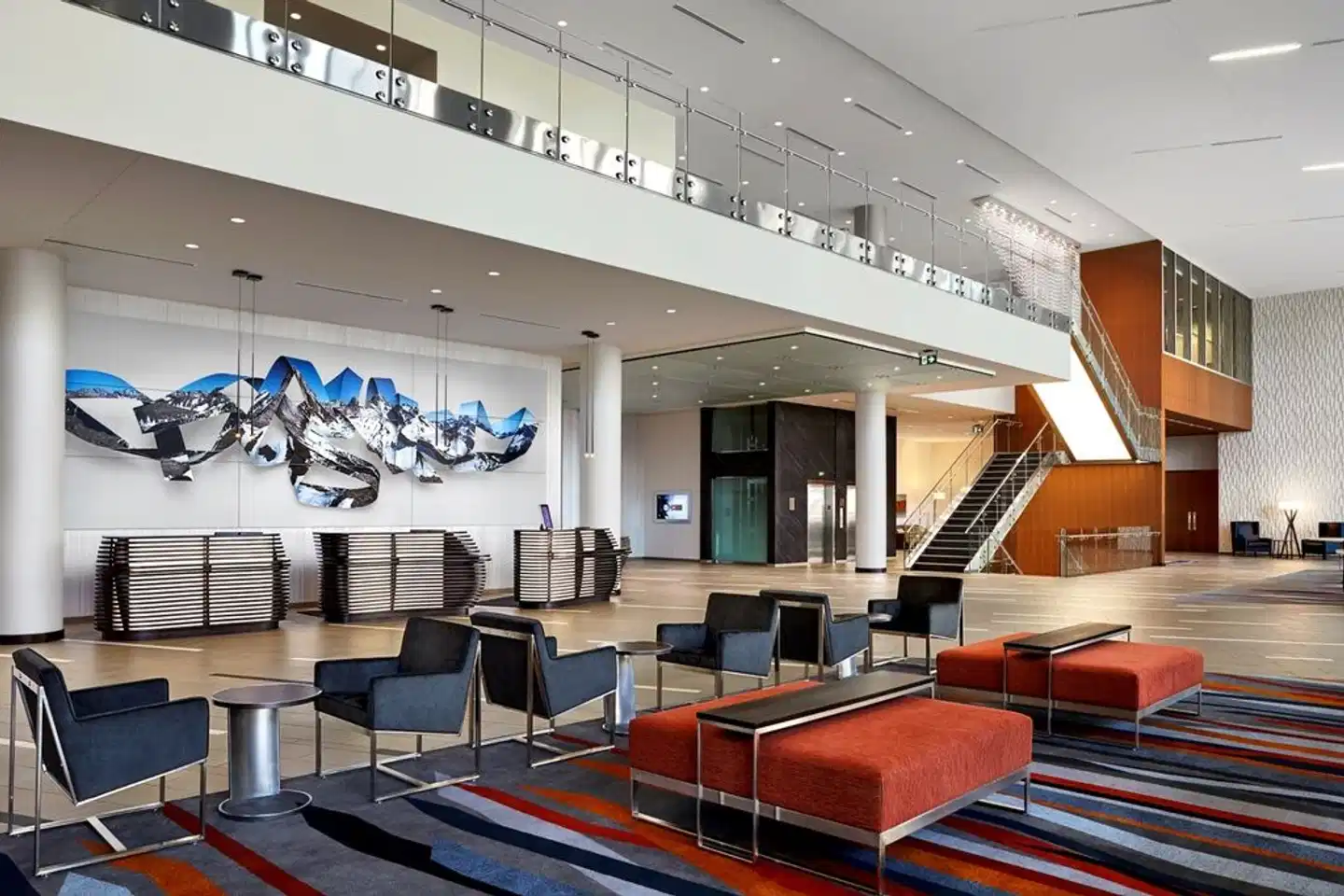 Calgary Airport Marriott In-Terminal Hotel Lobby